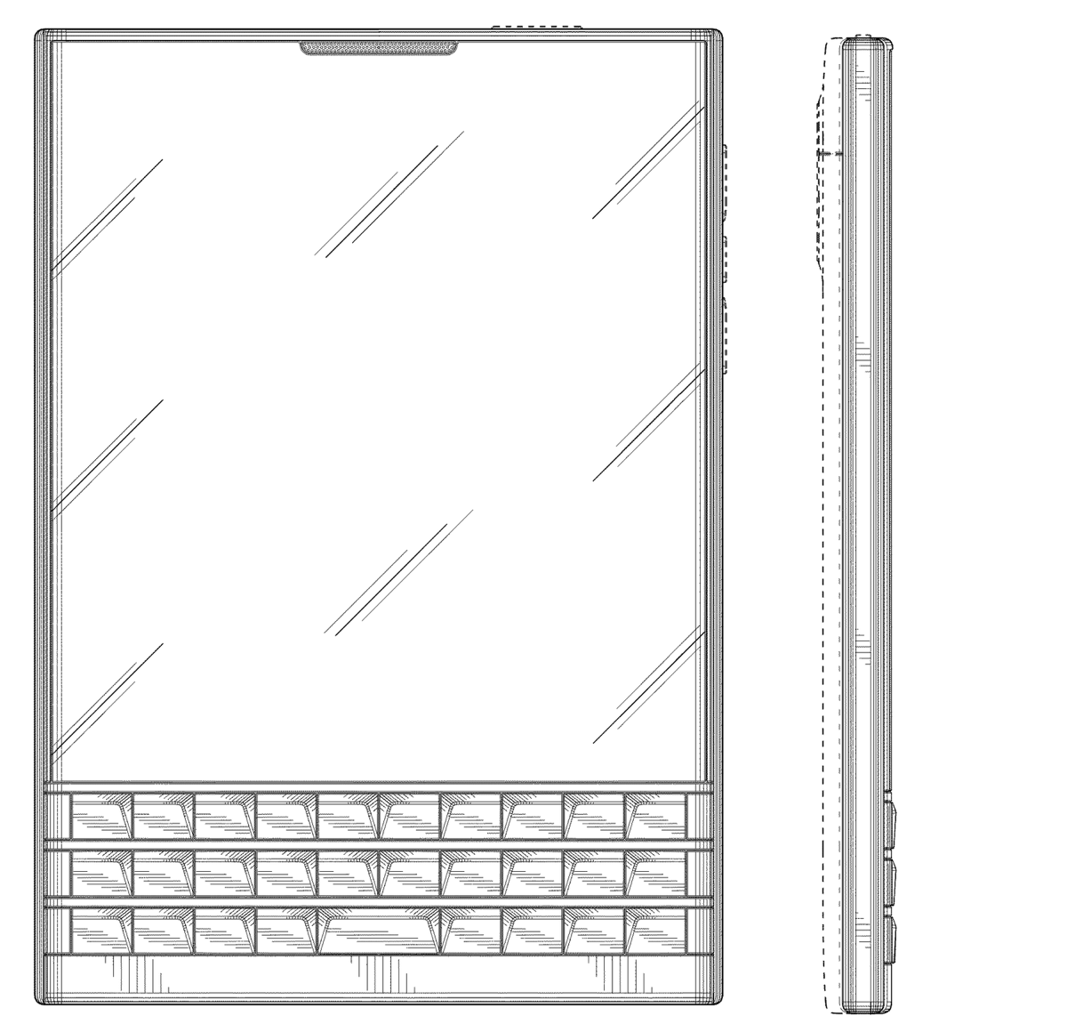 Patent drawing: BlackBerry Passport