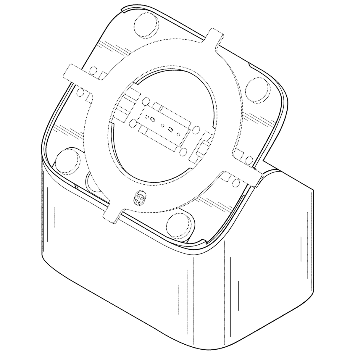 Patent drawing: Tablet Stand Base Attachment
