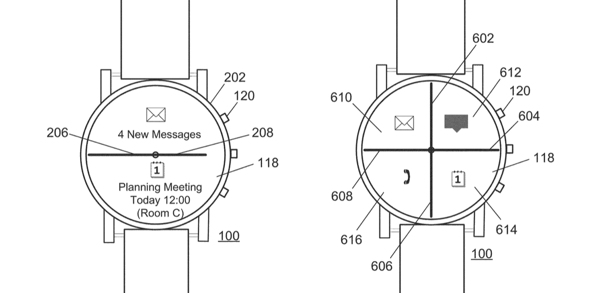 Patent drawing: Electronic device and method of controlling display of information