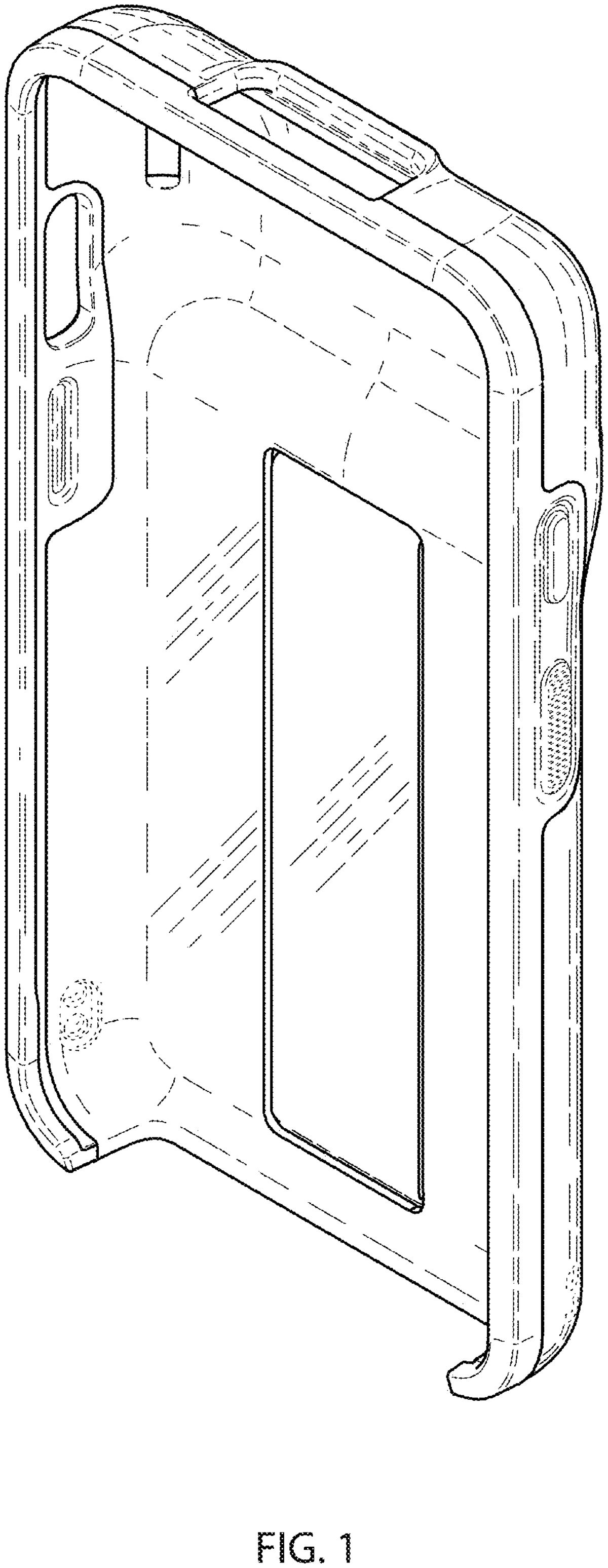 Patent drawing: Point-of-sale device casing