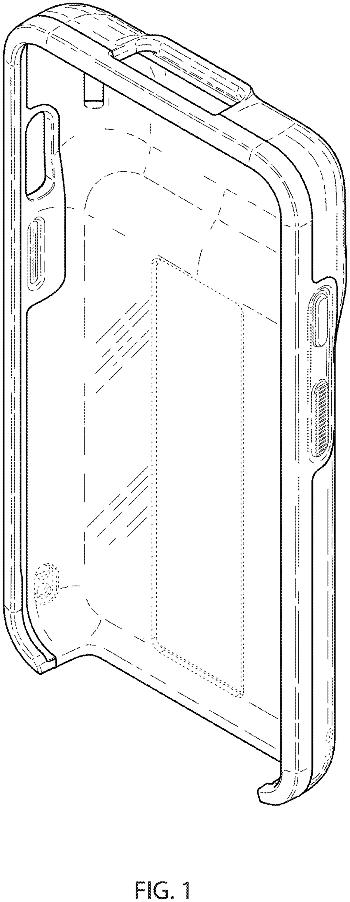Patent drawing: Point-of-sale device casing